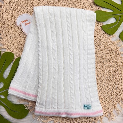 Saída de Maternidade Color - Branco e Rosa